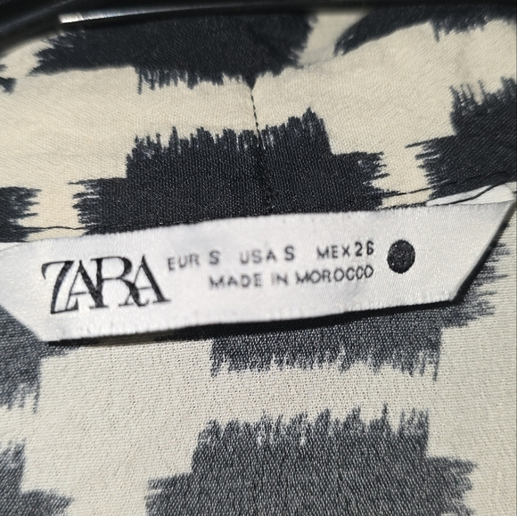 Zara long button up dress womens small - Picture 4 of 6